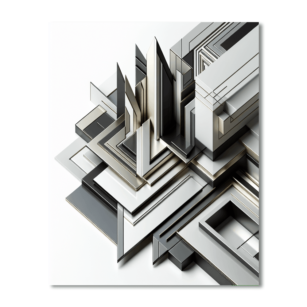 Modern Geometric Wall Décor Paint By Color