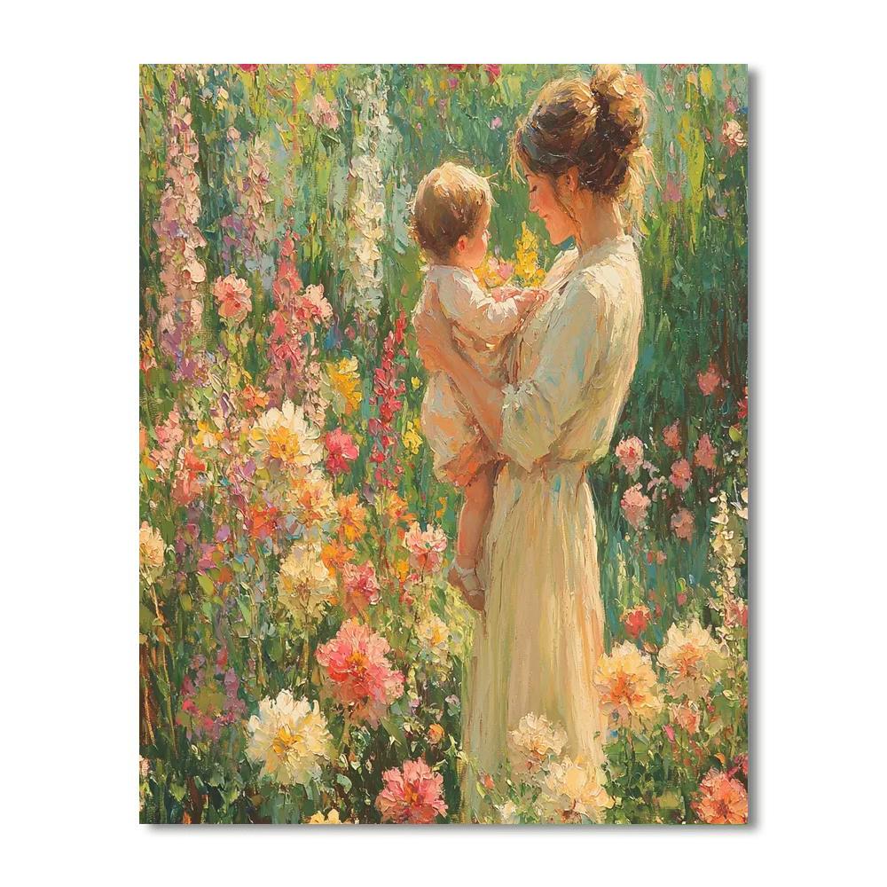 A Mother's Love In Bloom Paint By Color