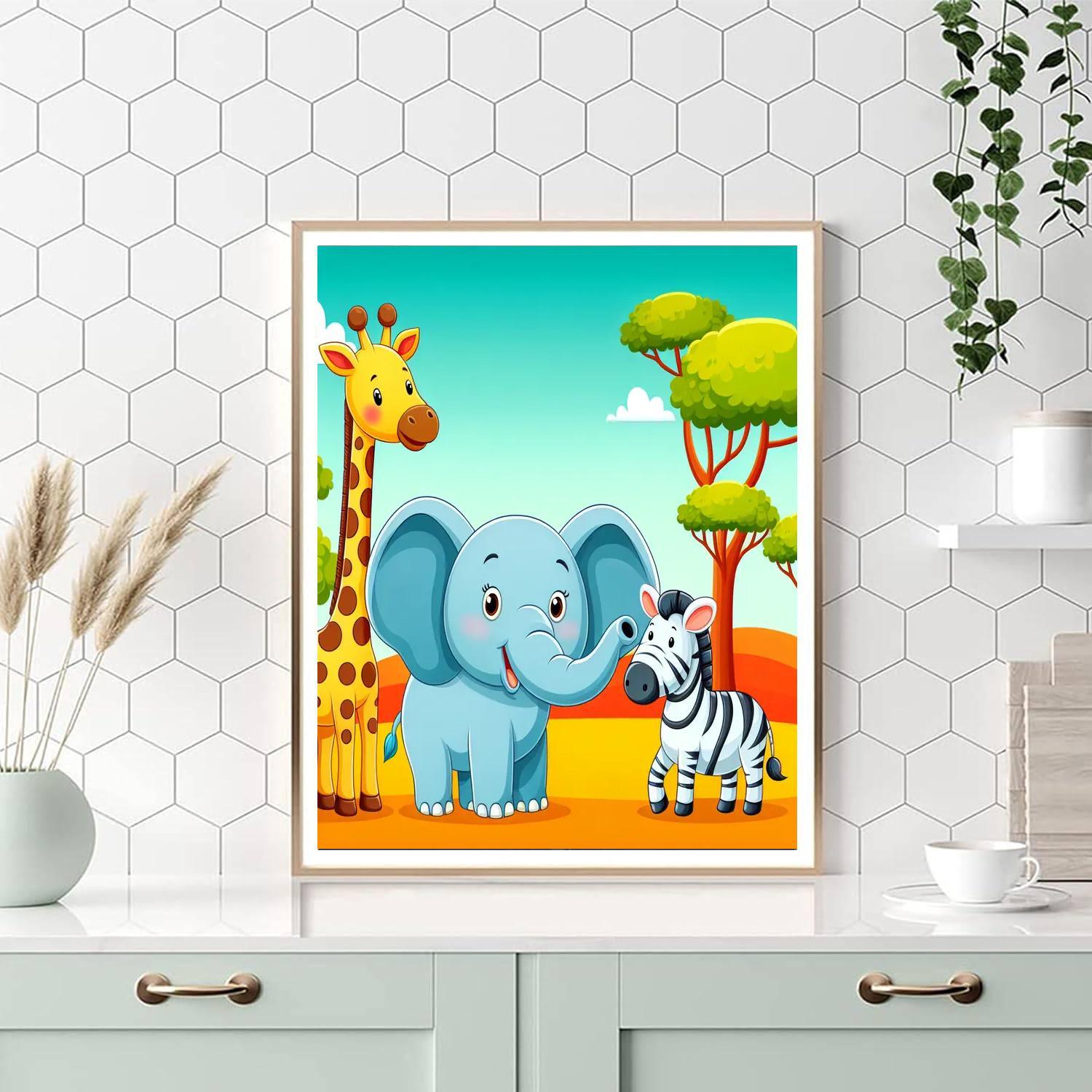 Savanna Wildlife Wonders Painting By Numbers Kit