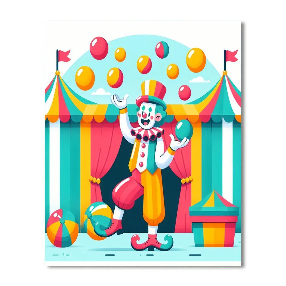 Magical Circus Paint By Numbers Art