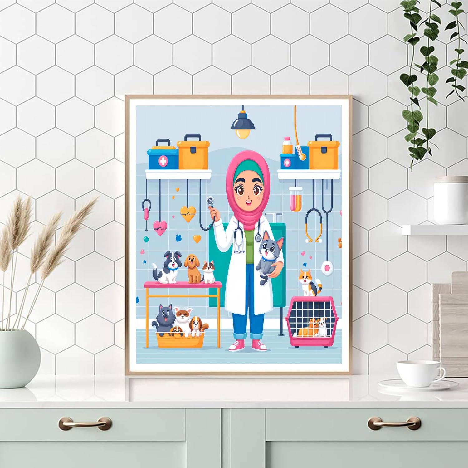 Pet Vet Clinic DIY Paint By Numbers