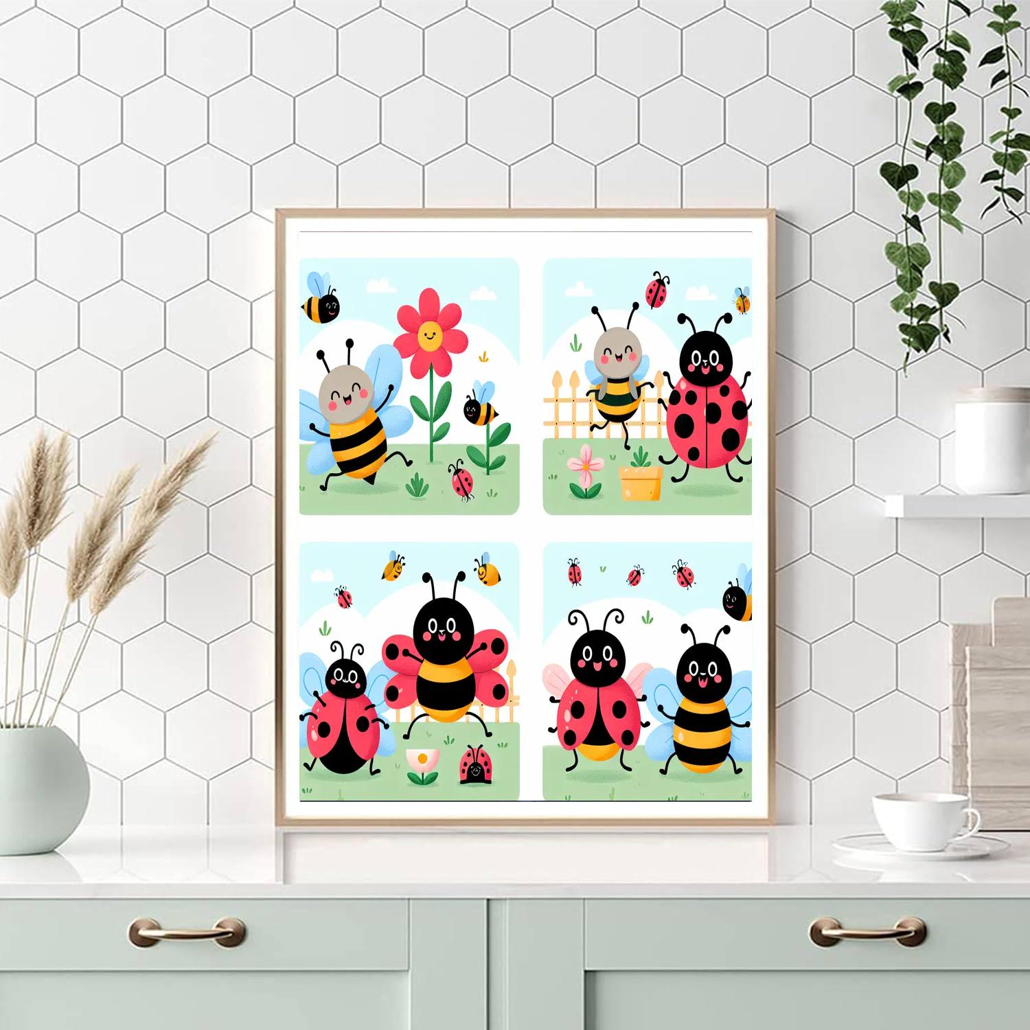 Giggling Garden Gathering Painting By Numbers Kit