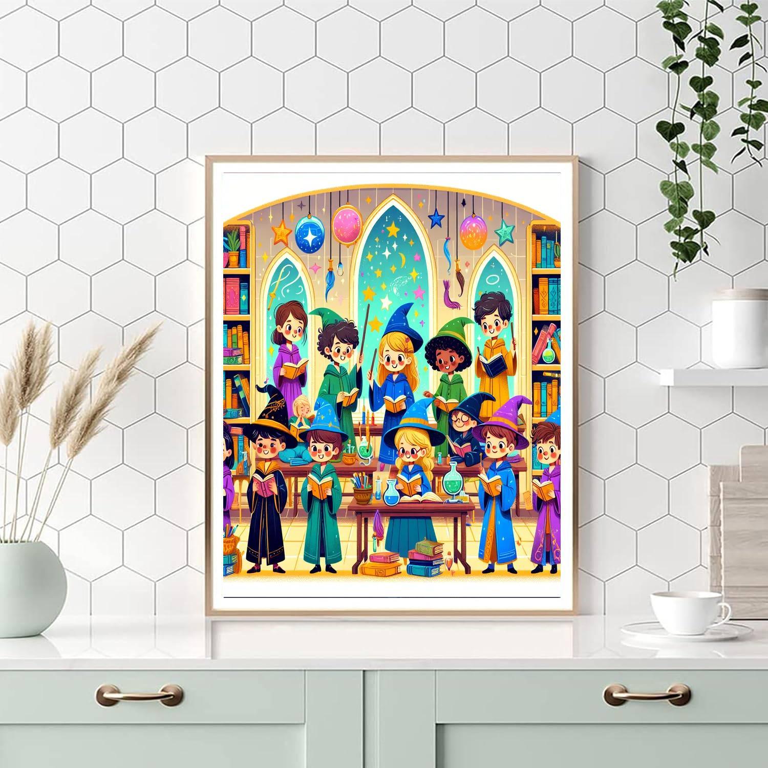 Wondrous Wizardry School Paint By Numbers Kits
