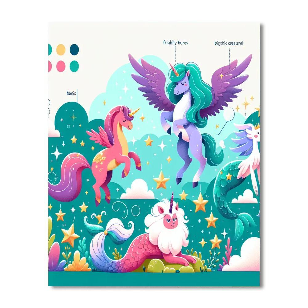 Fantastic Mythical Creatures Numbered Painting Kits