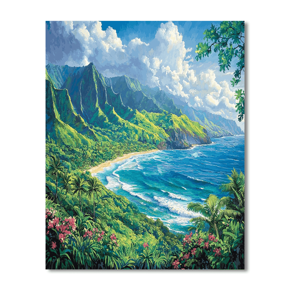 Kauai - Hawaii DIY Paint By Numbers