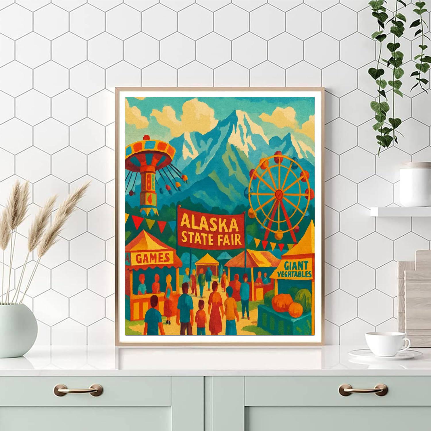 Alaska State Fair - Palmer, Usa Numbered Painting Kits