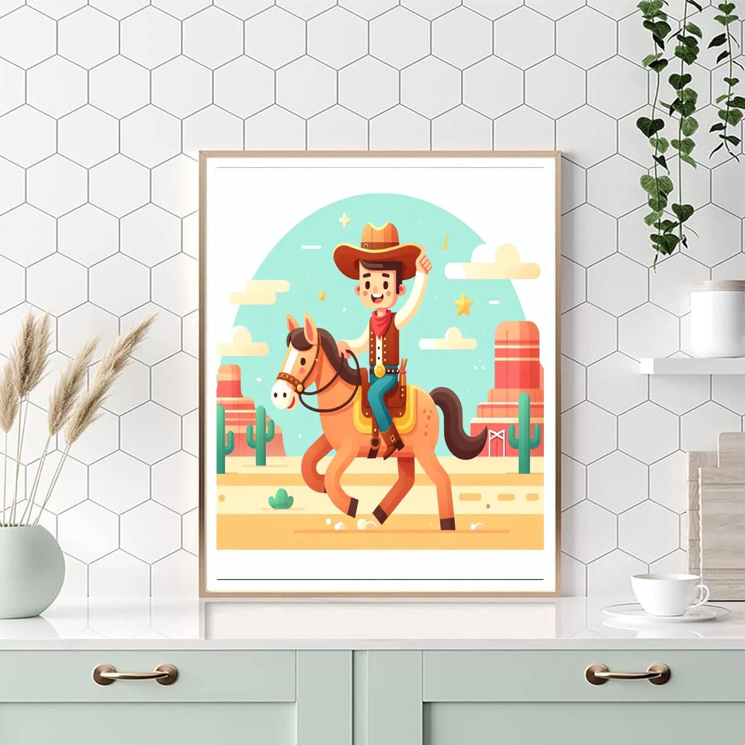 Wild West Rodeo Ride Paint By Numbers Art