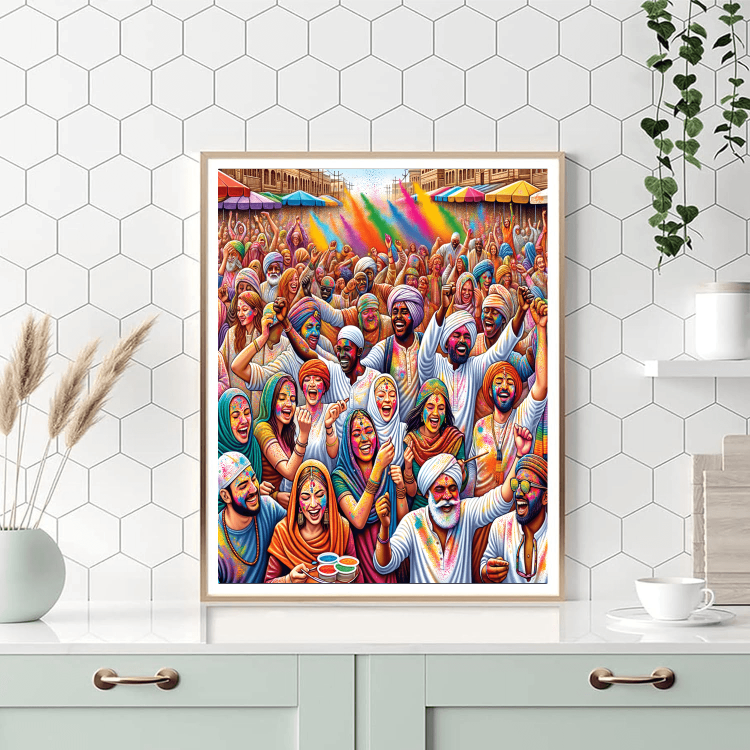 The Holi Festival DIY Paint By Numbers