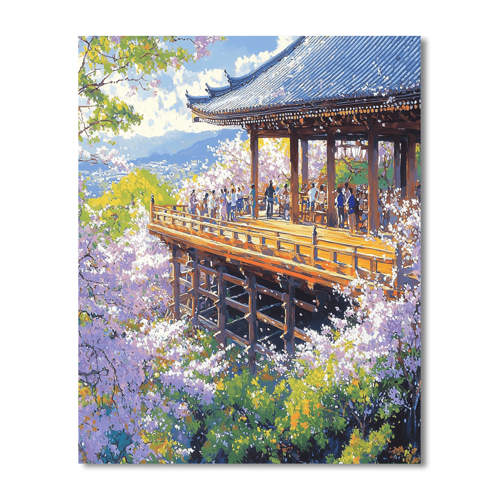 Kiyomizu-dera In Kyoto DIY Paint By Numbers