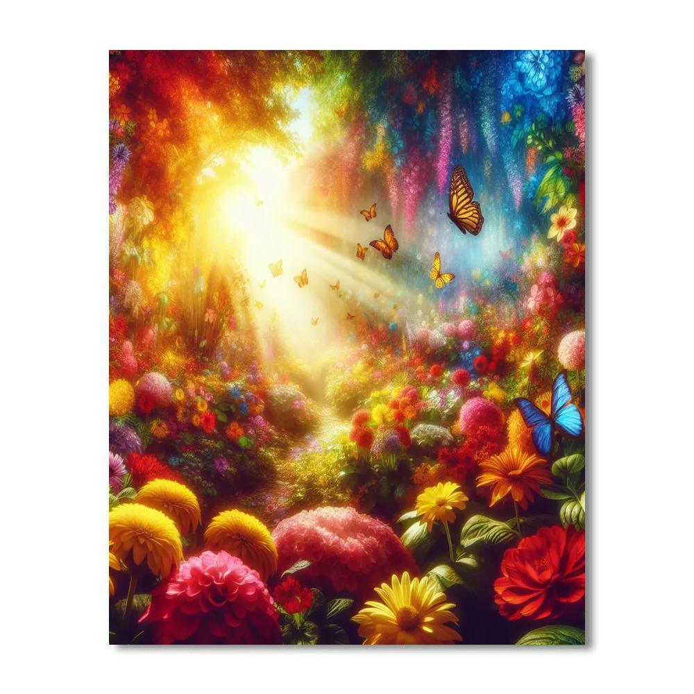 Enchanted Garden Afternoon Paint By Numbers Art