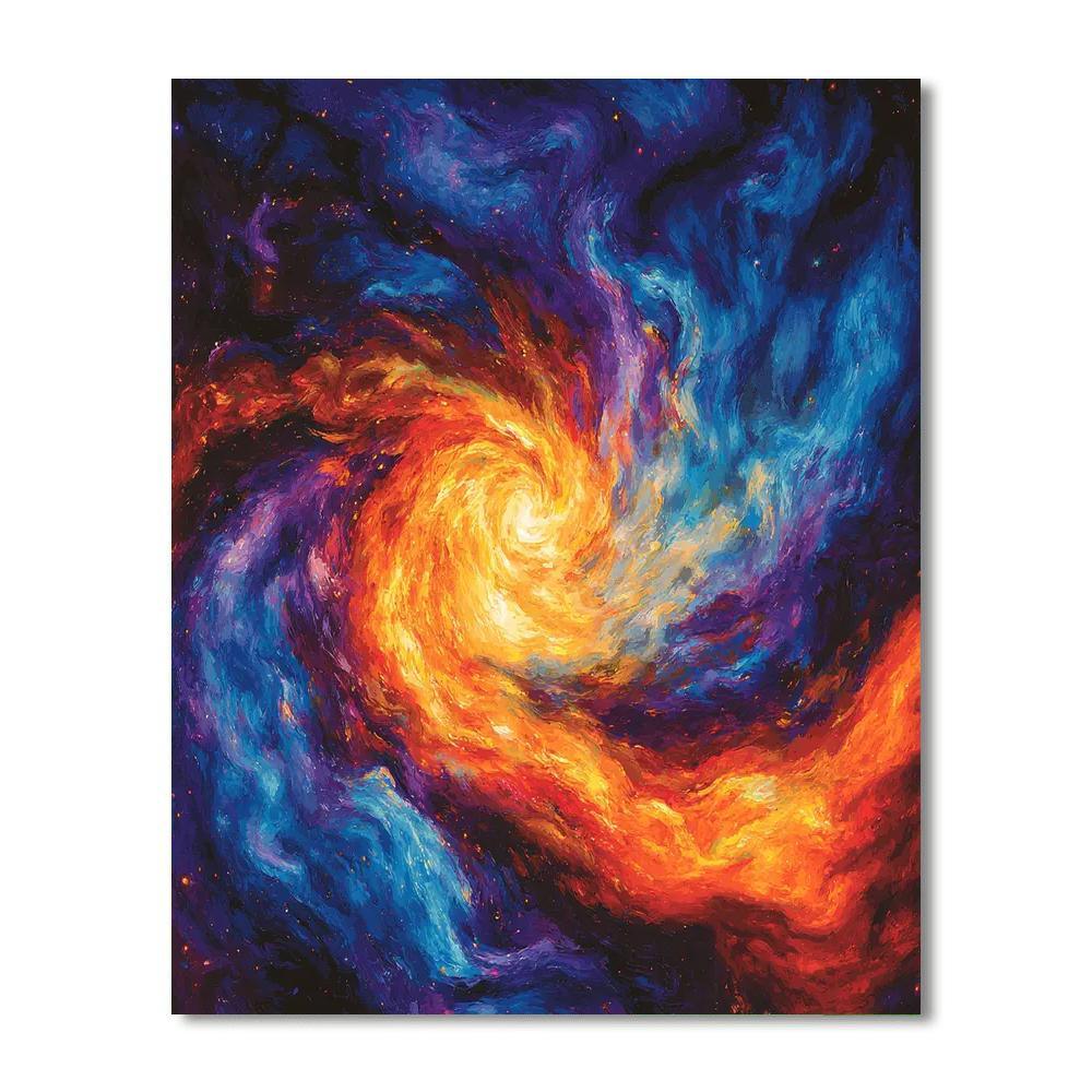 Caravaggio Inspired Whisper Of Cosmic Whirlwinds  DIY Paint By Numbers