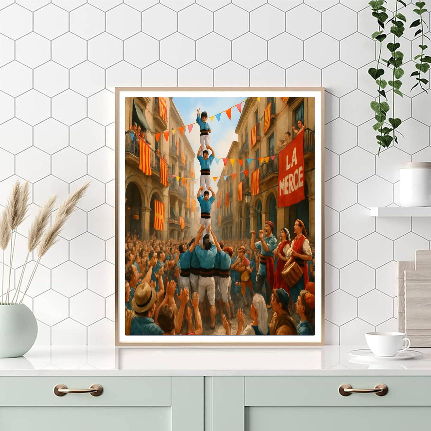 La Fiesta De La Merce - Spain DIY Paint By Numbers