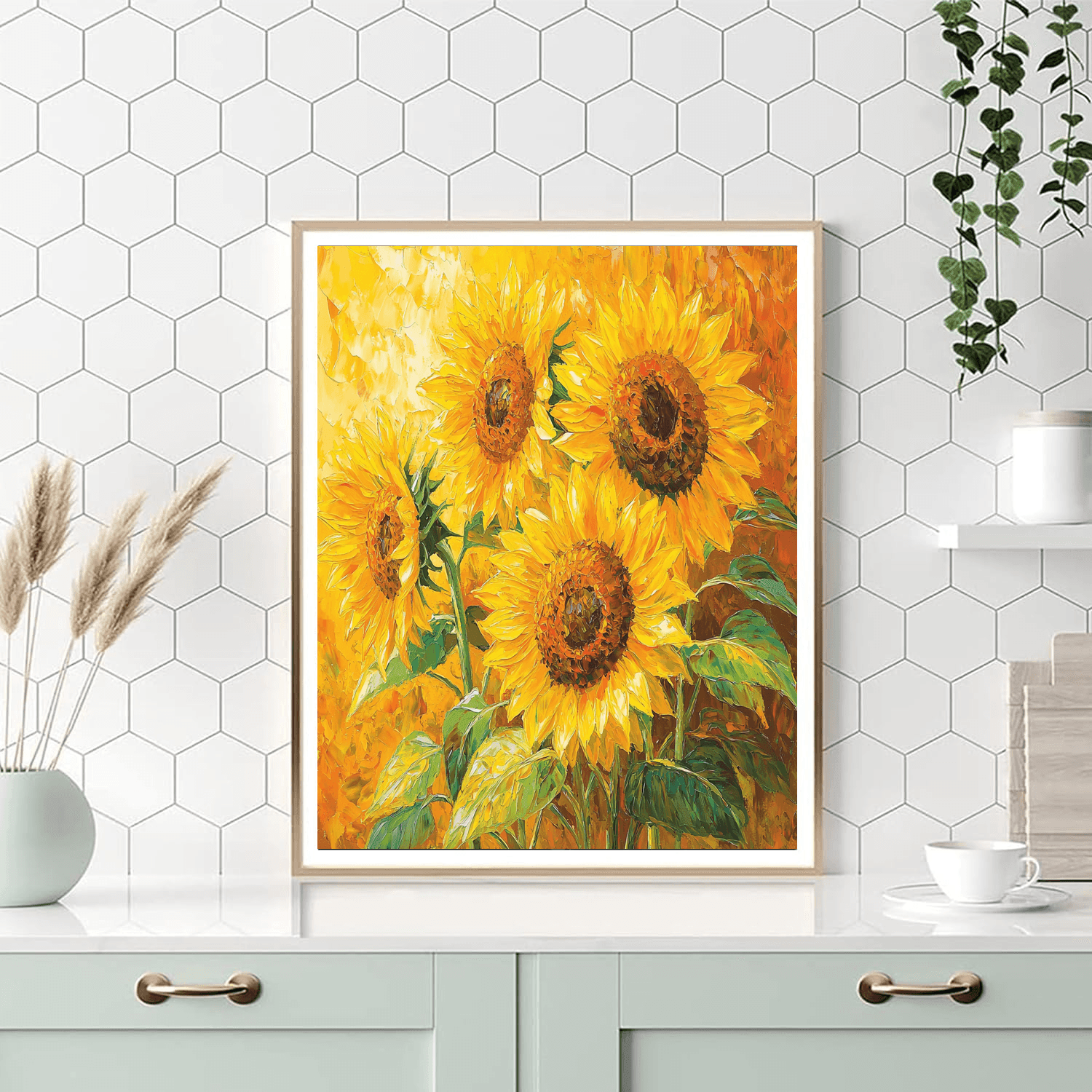 Vincent Van Gogh Inspired Joyful Sunflowers  Paint By Numbers Kits