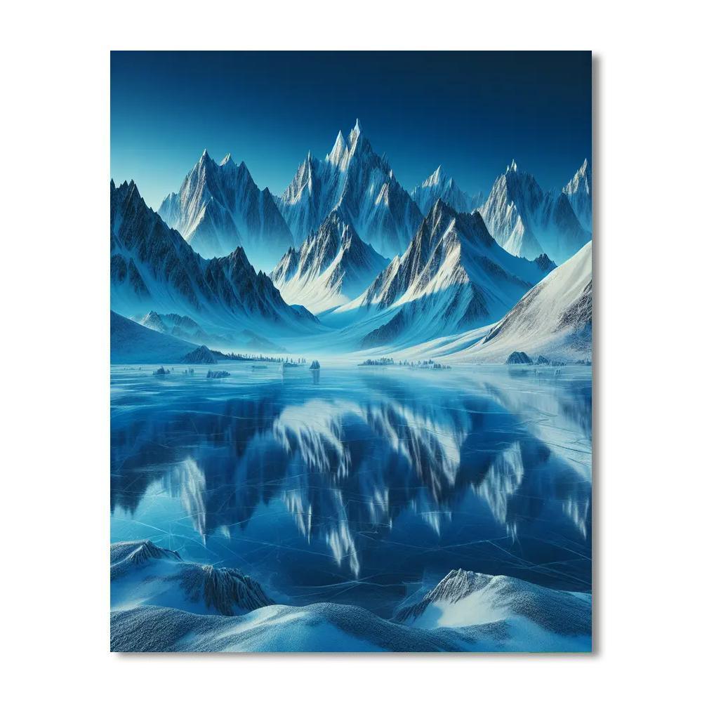 Winter Mountain Majesty Paint By Number