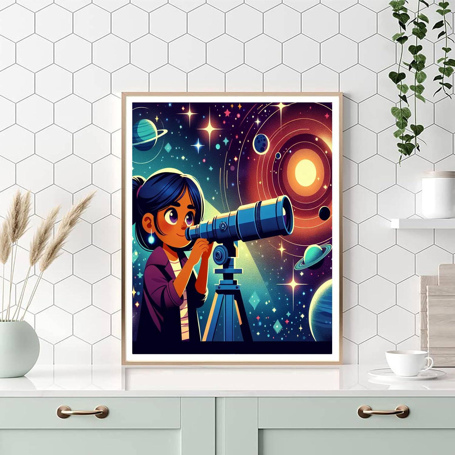 Stargazer's Cosmic Journey Numbered Painting Kits