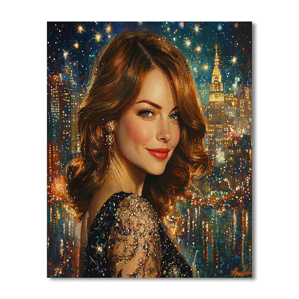 Emma Stone: The Transformative Spirit Of The Artist Paint By Color