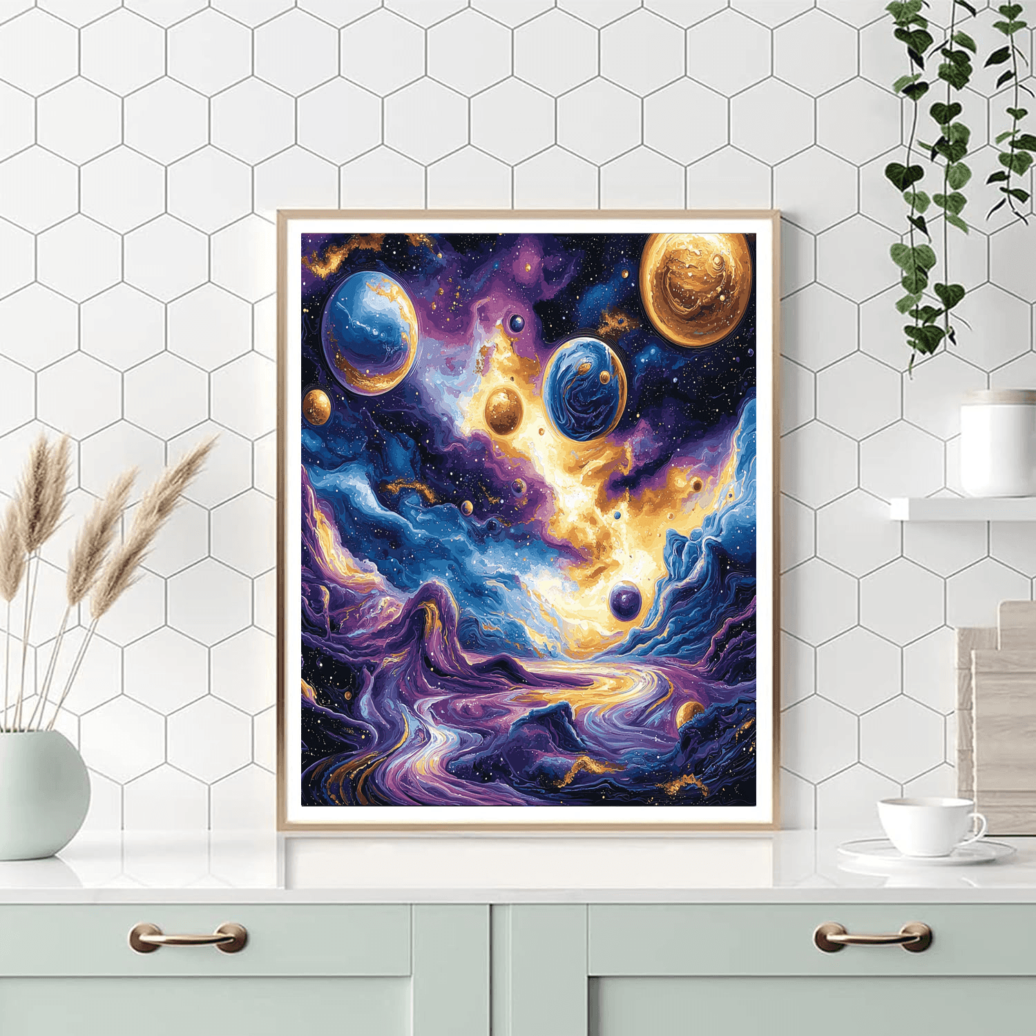 Salvador Dali Inspired The Cosmic Dance  Paint By Numbers Kits