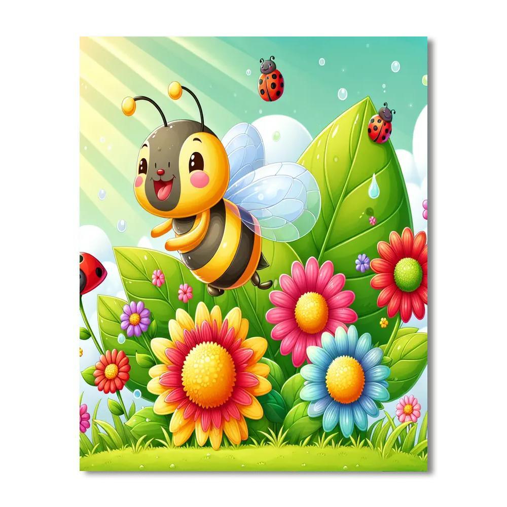 Fantastic Flower Power Painting Number Kit