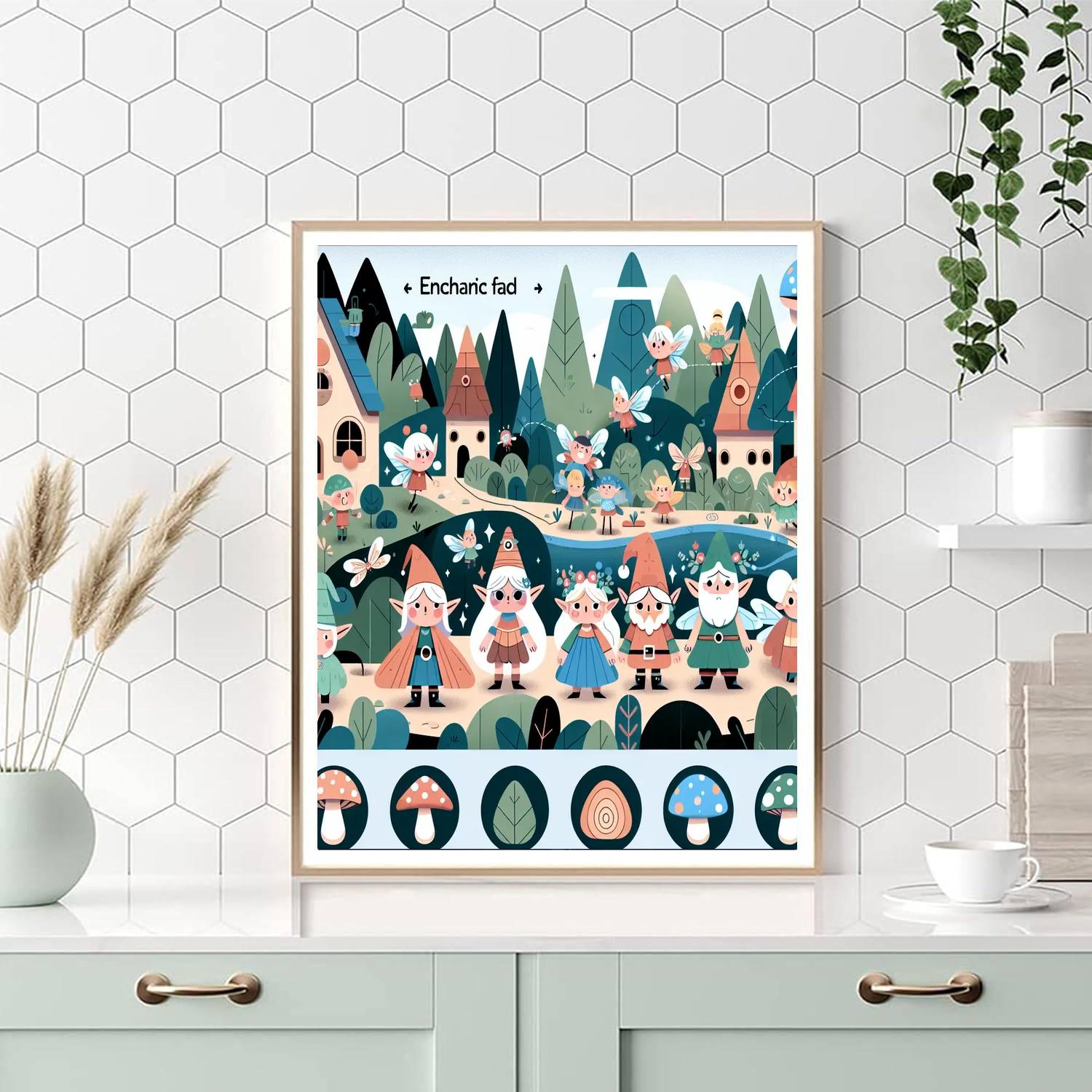 Enchanted Enclave Adventure Painting By Numbers Kit