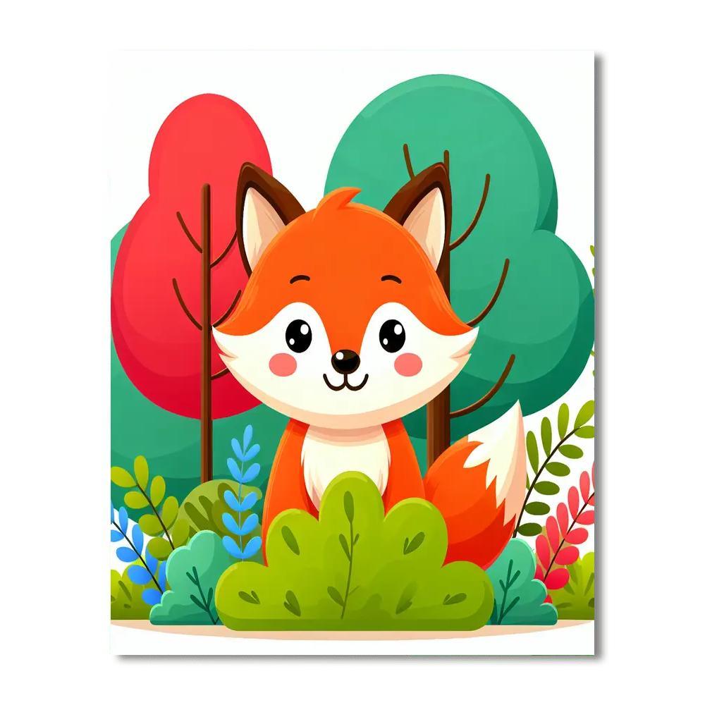 Curious Fox Kit Paint By Numbers Kits