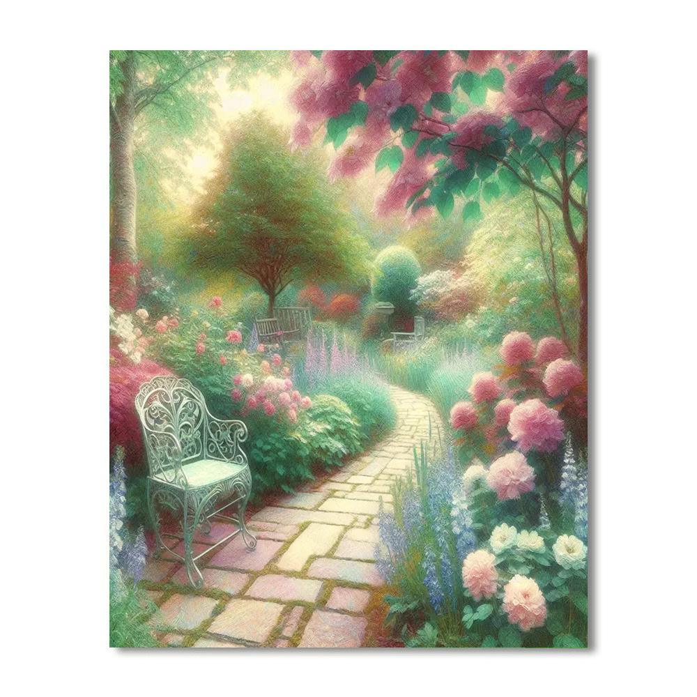 Monet's Garden Reflections Painting Number Kit