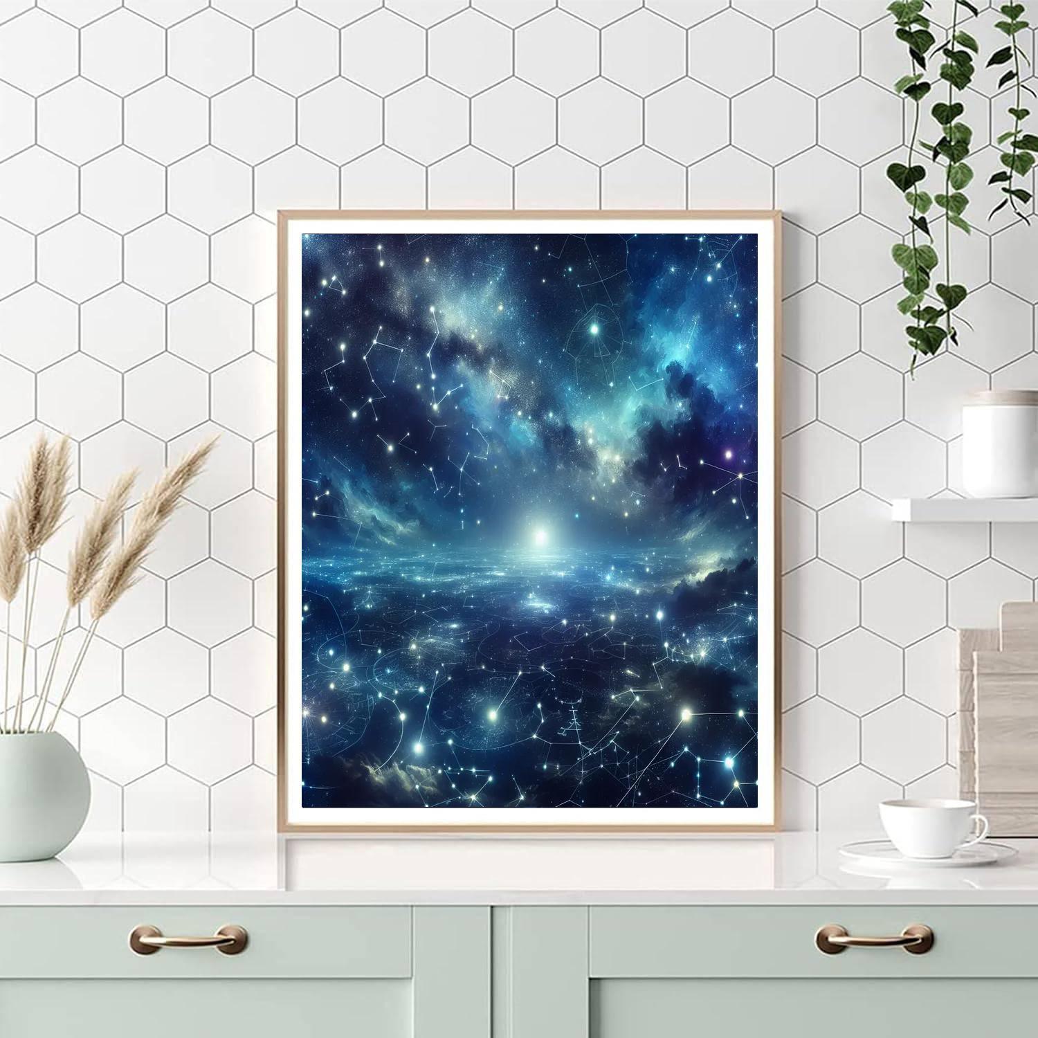 Stargazer's Celestial Night DIY Paint By Numbers