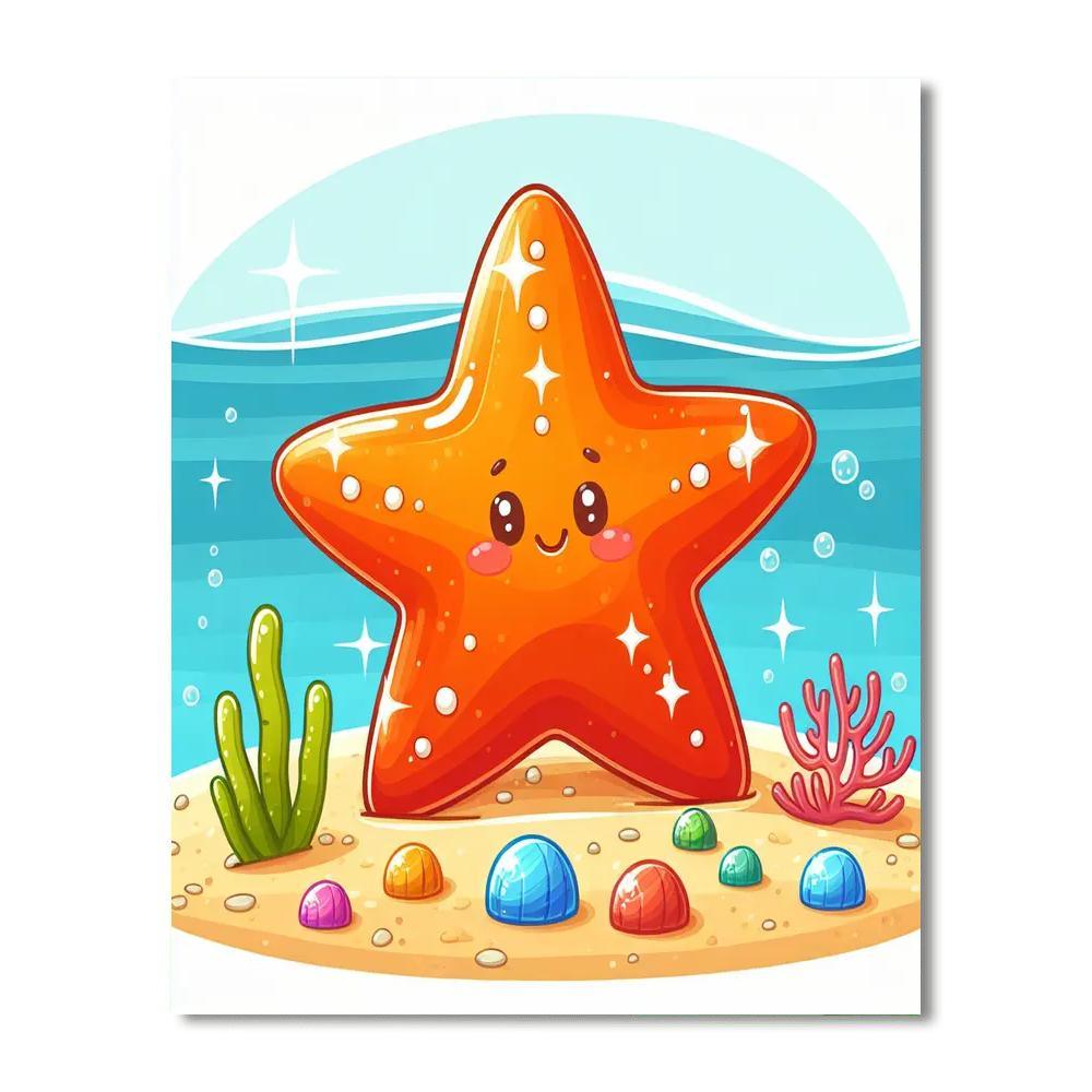 Dazzling Starfish Paint By Numbers