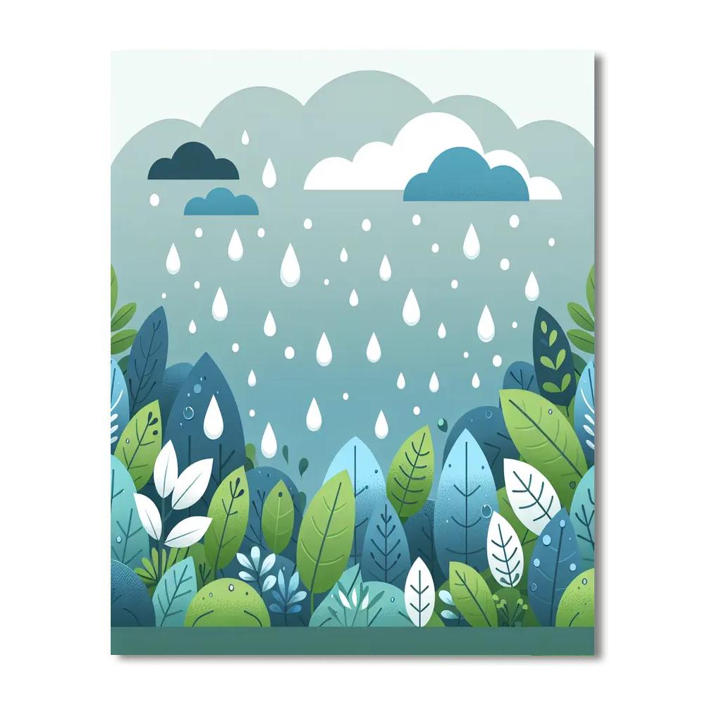 Radiant Rain Paint By Numbers Art