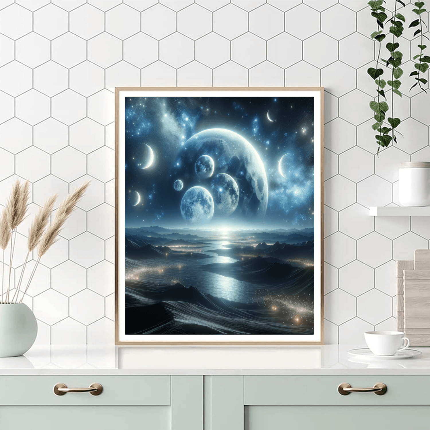 Celestial Moonscape DIY Paint By Numbers