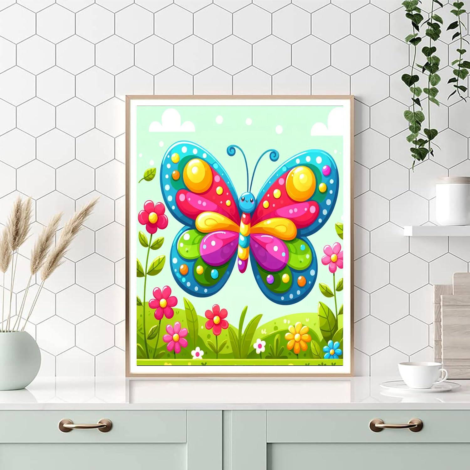 Fantastic Butterfly Paint By Numbers Art
