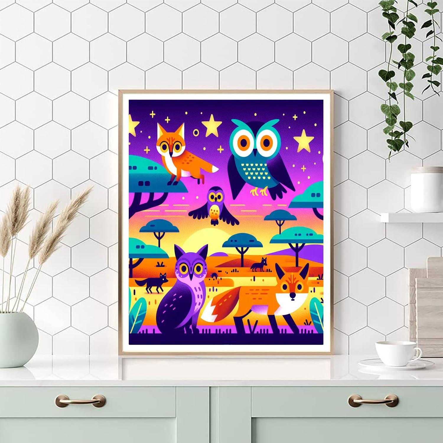 Safari Night Expedition Paint By Numbers