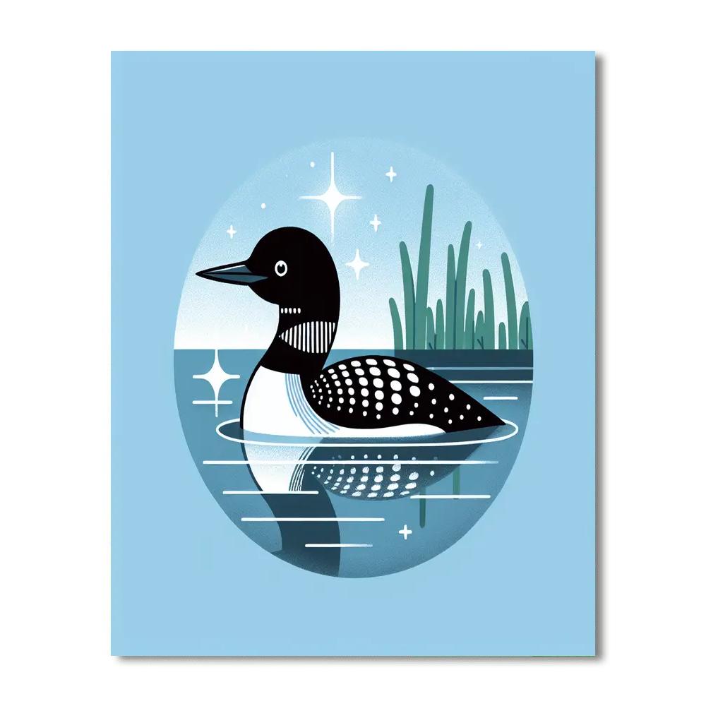 Luminous Loon Paint By Number