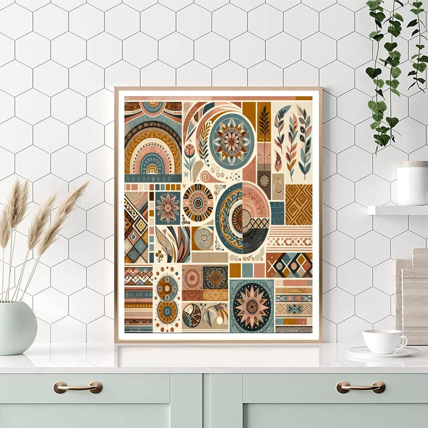 Chic Bohemian Style Numbered Painting Kits