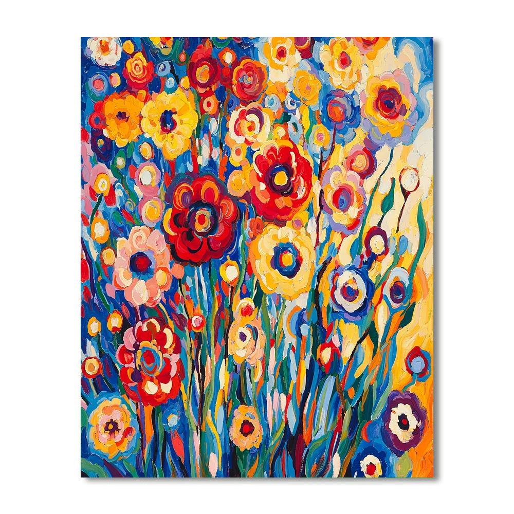 Wassily Kandinsky Inspired Joyful Abstract Blooms  Paint By Numbers Kits