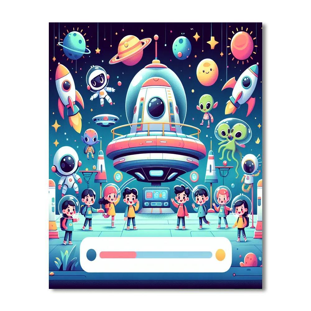 Space Station Quest Paint By Color