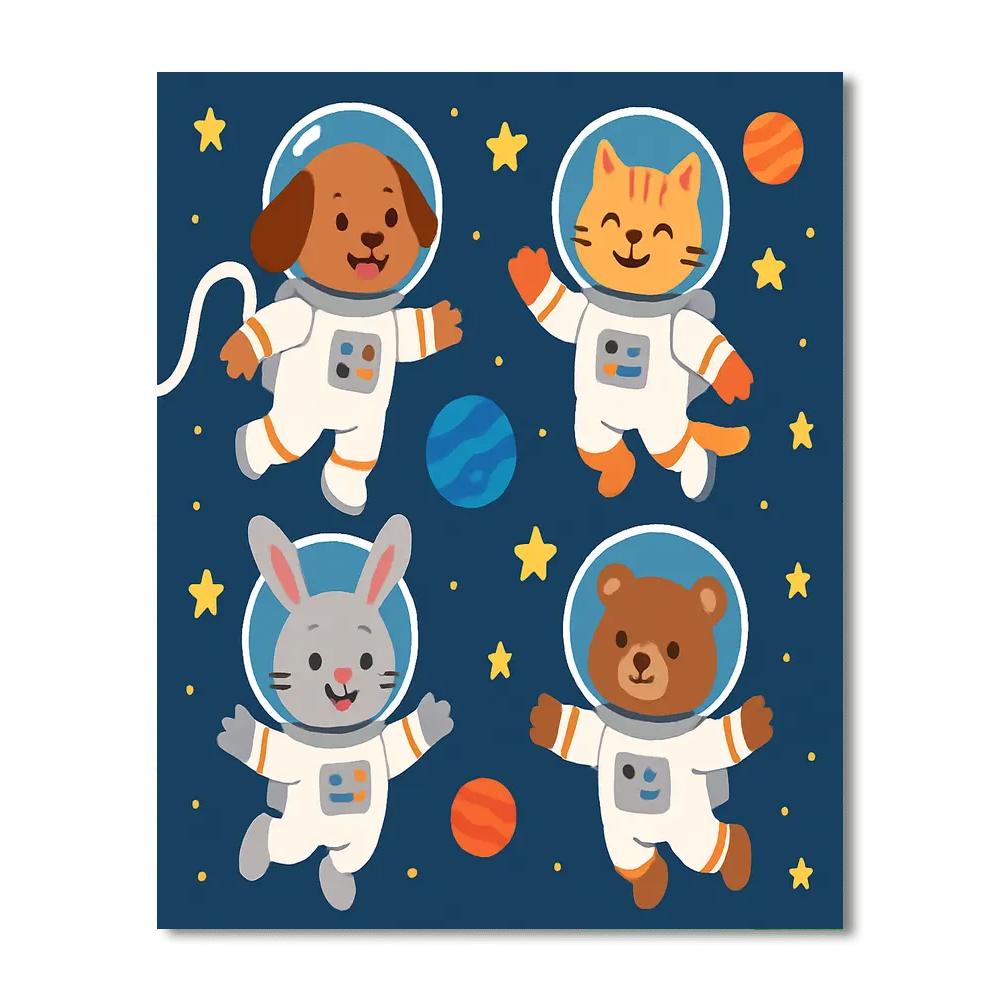 Galactic Animal Explorers Paint By Number