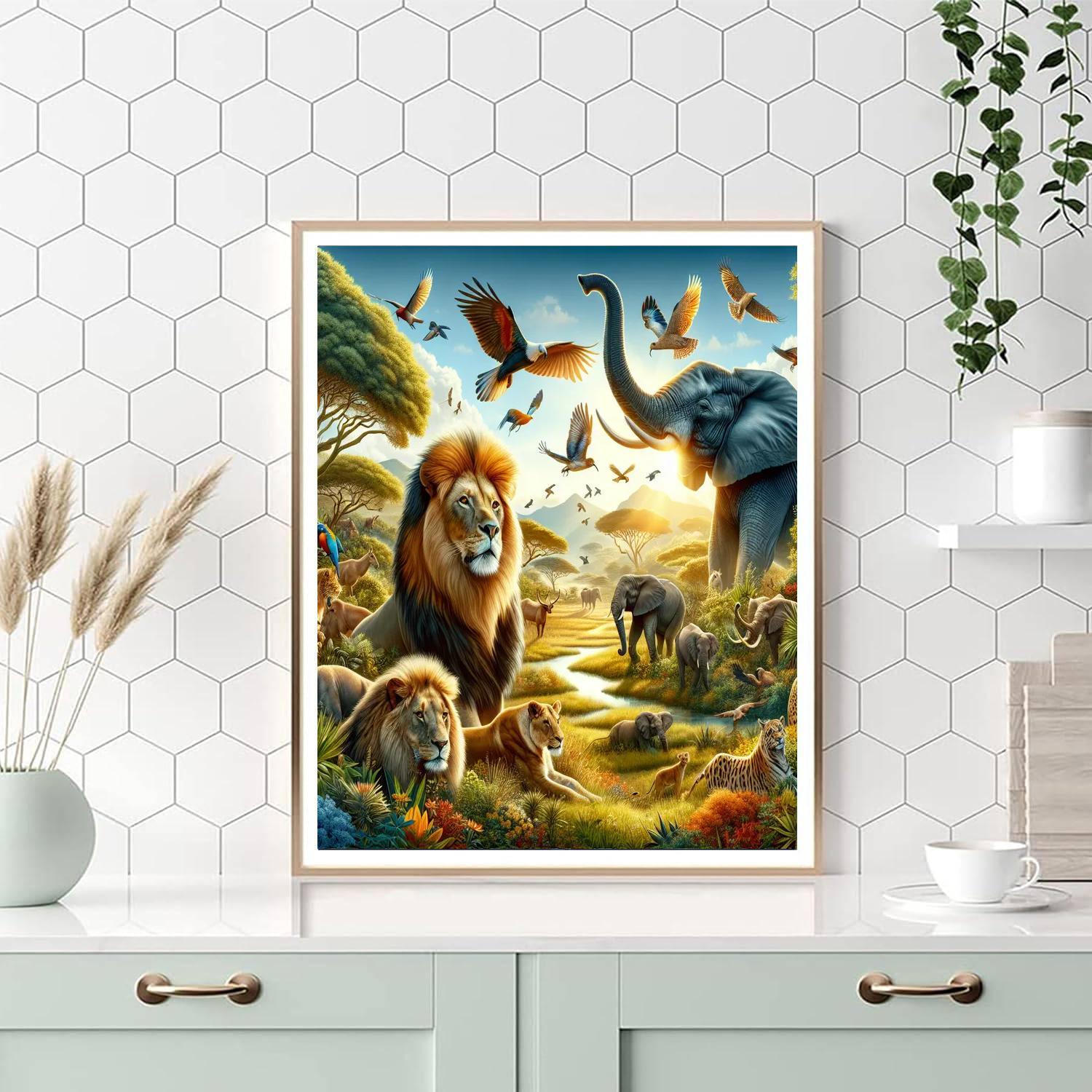 Adventurous Safari Escape Paint By Numbers Art