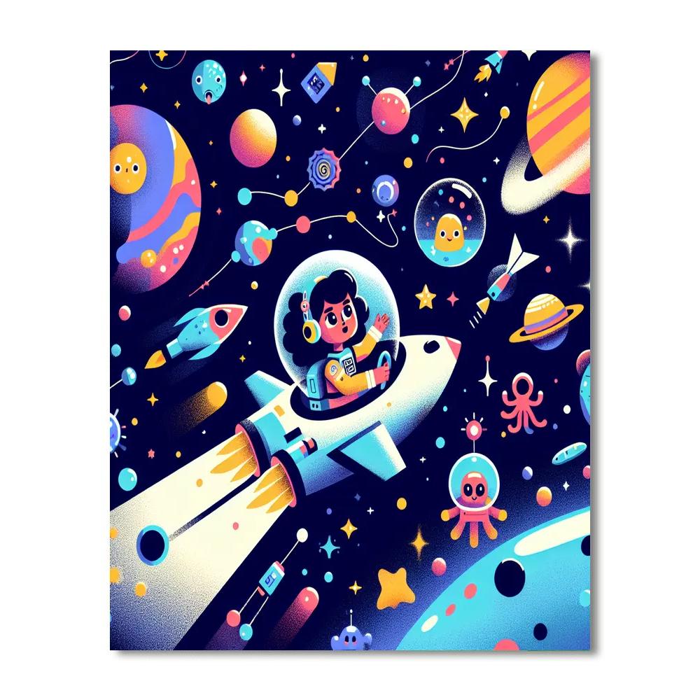 Galaxy Adventure Odyssey Painting Number Kit