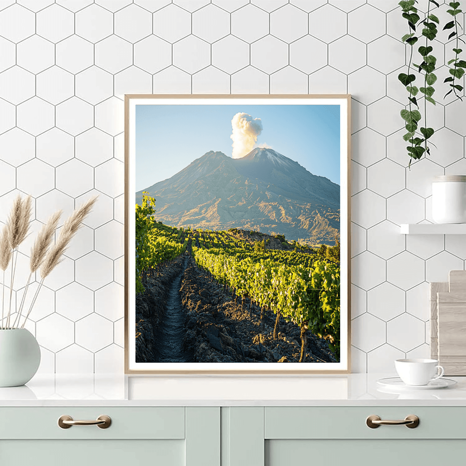 Sicily's Mount Etna Painting By Numbers Kit