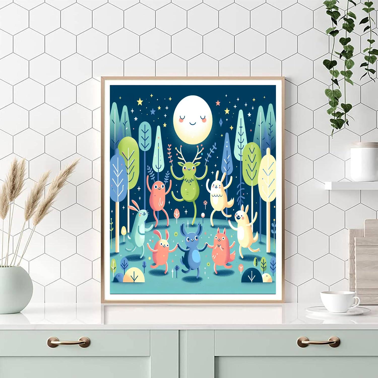 Mystical Moonlight Dance Numbered Painting Kits