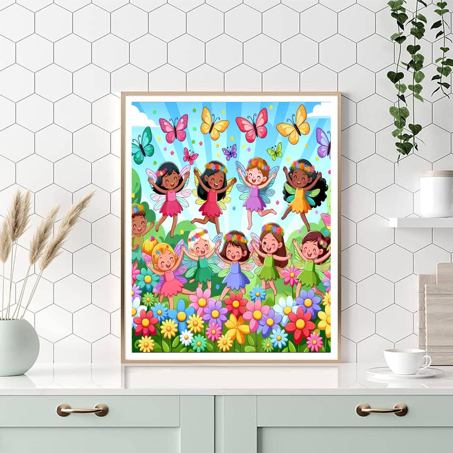 Adventurous Garden Fairies Painting By Numbers Kit