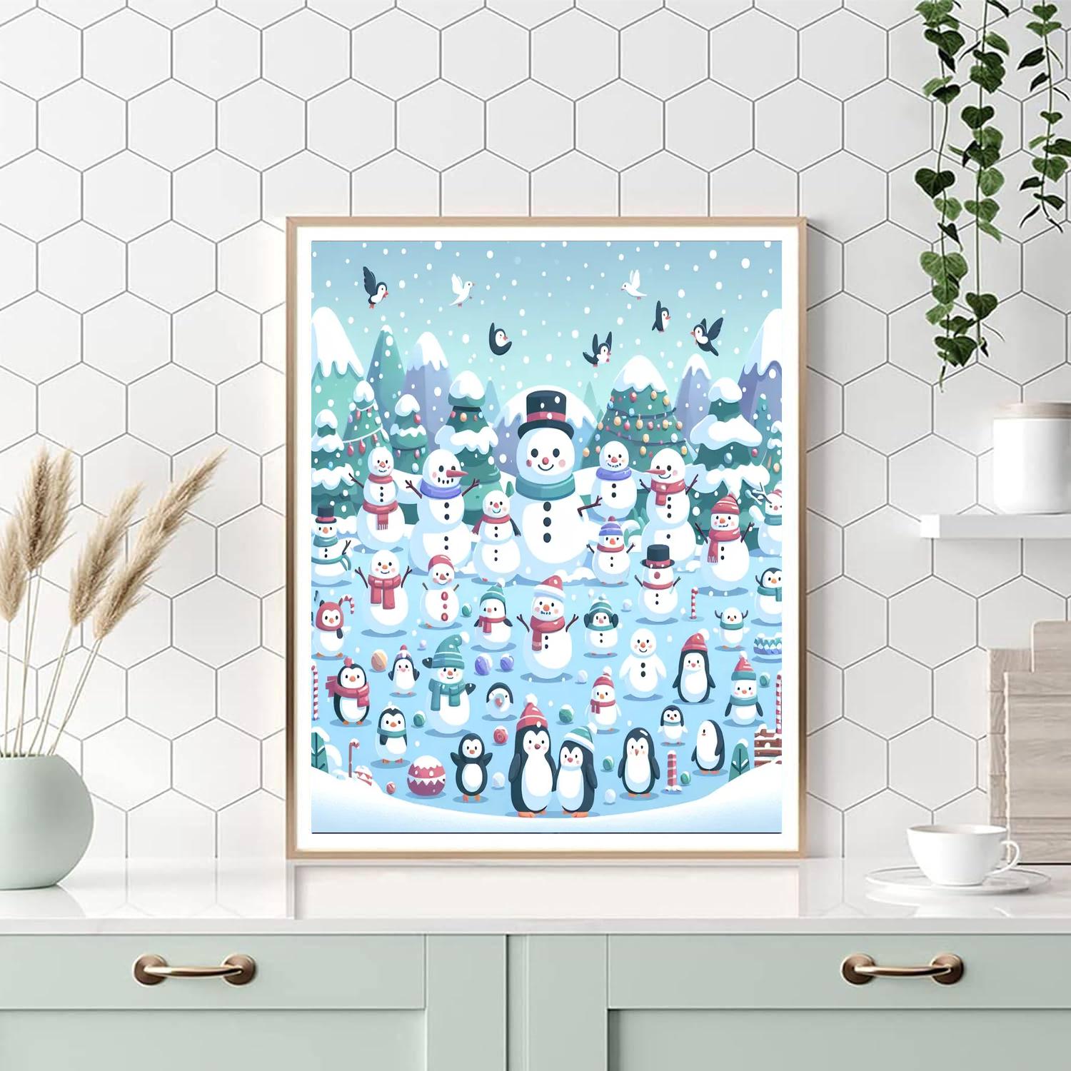 World Of Winter Wonders Paint By Numbers Art