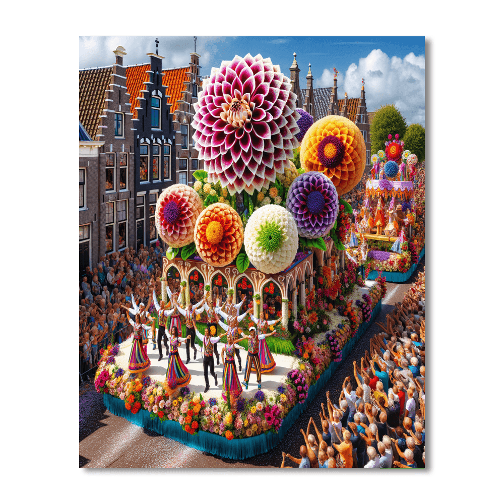 Zundert Flower Parade - Zundert - DIY Painting By Numbers Kit - Artistry Rack