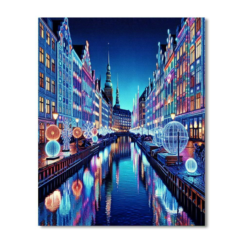 Copenhagen Light Festival DIY Paint By Numbers