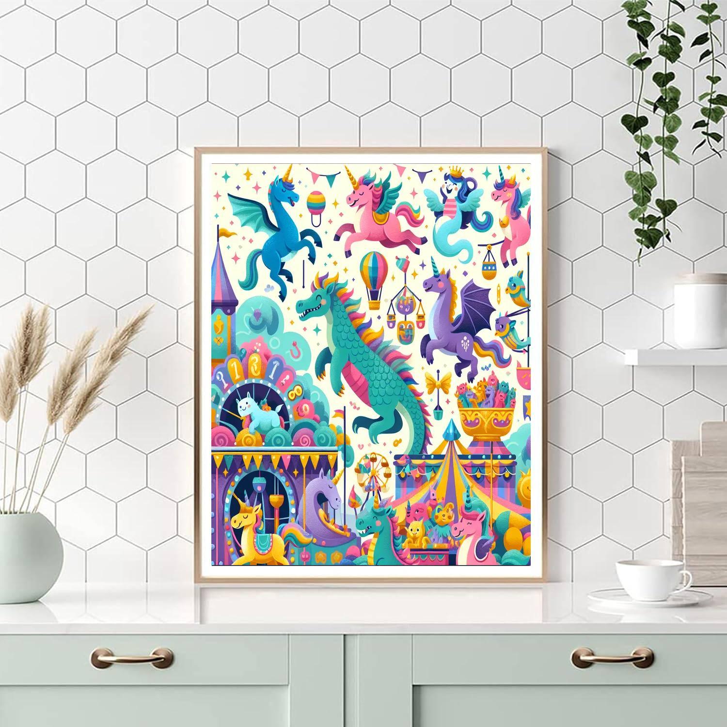Magical Creature Carnival Numbered Painting Kits