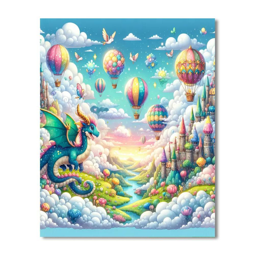 Fantasy Adventure In The Skies Numbered Painting Kits