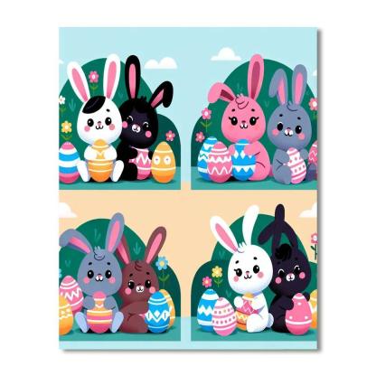 Easter Egg Hunt Painting By Numbers Kit