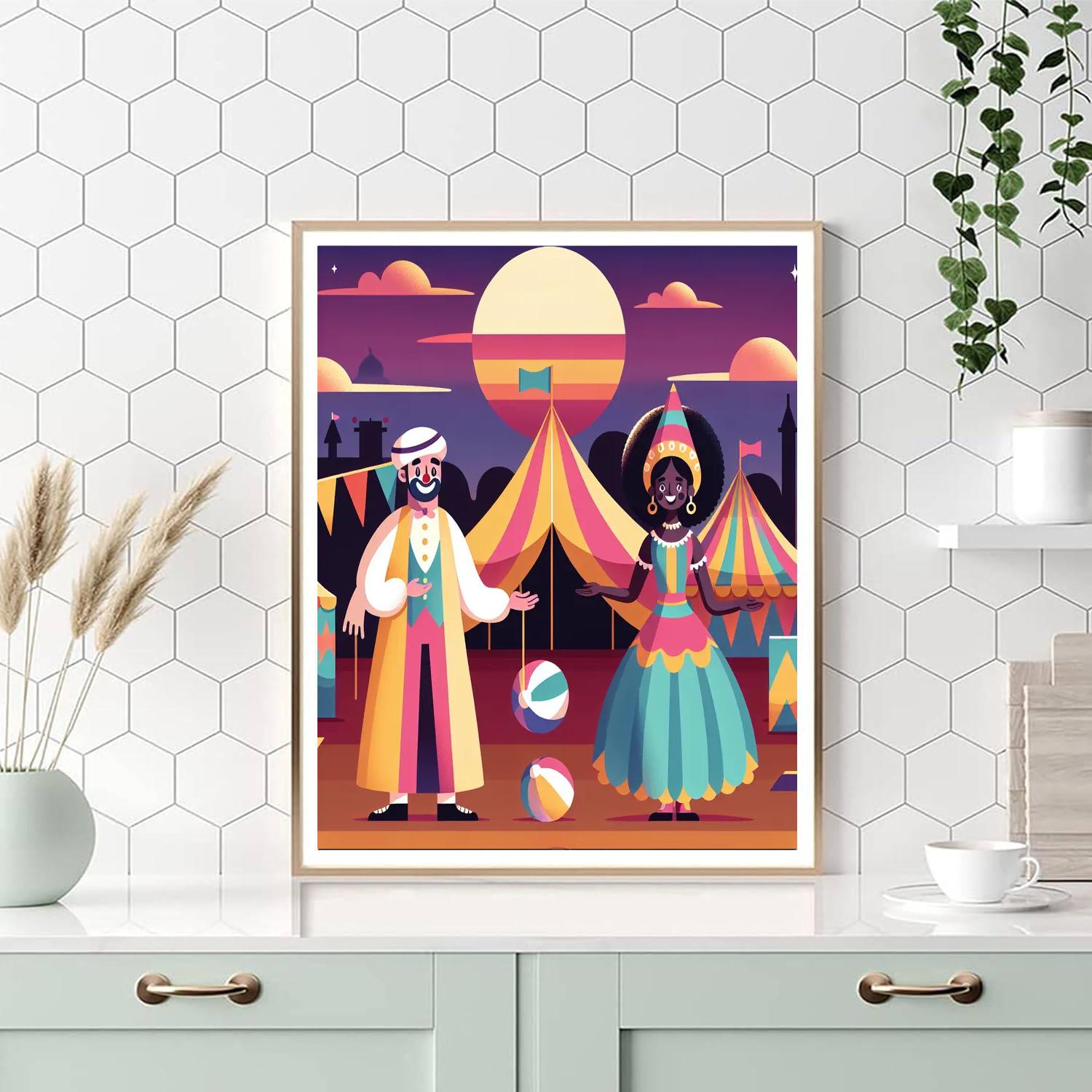 Circus Wonders At Dusk Paint By Numbers Art