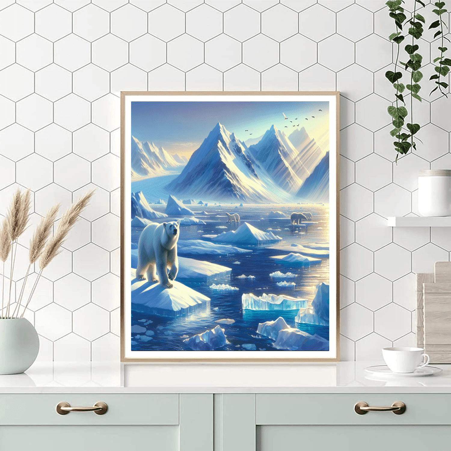 Glistening Arctic Landscape Painting By Numbers Kit