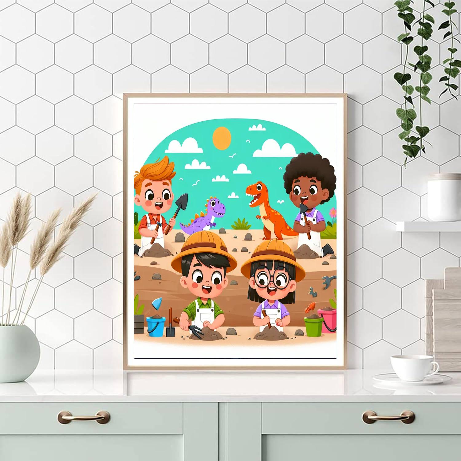 Dino Dig Adventure Paint By Number